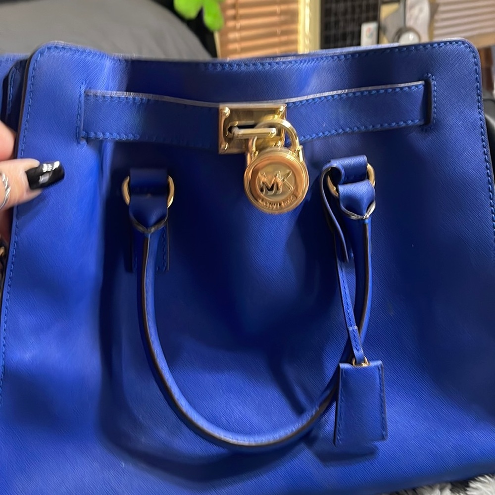 Dark blue with gold Hamilton bag for Michael Kors